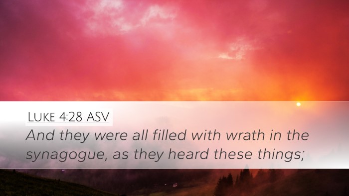 Luke 4:28 ASV Bible Verse Image