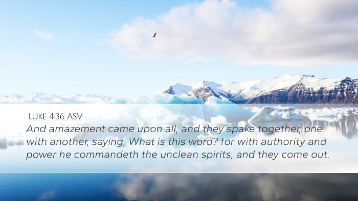 Luke 4:36 ASV Bible Verse Image