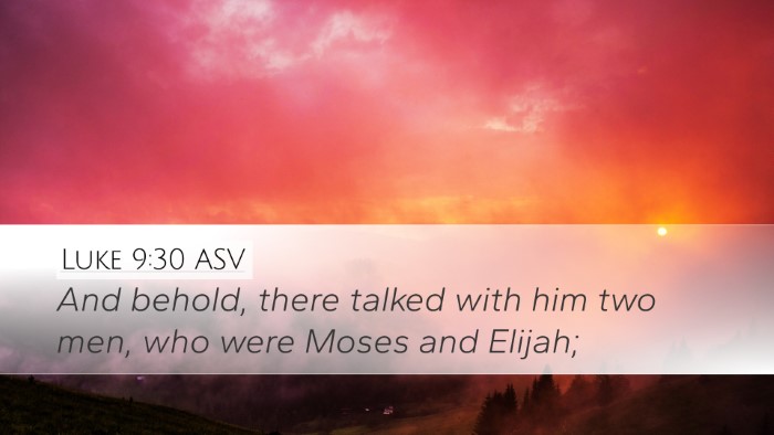 Luke 9:30 ASV Bible Verse Image