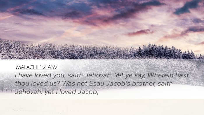 Malachi 1:2 ASV Bible Verse Image