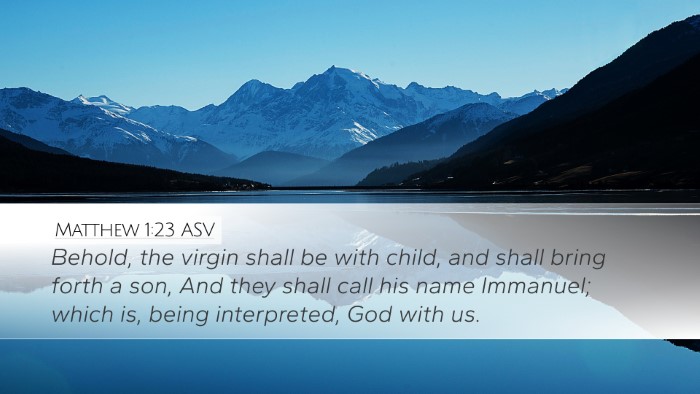Matthew 1:23 ASV Bible Verse Image