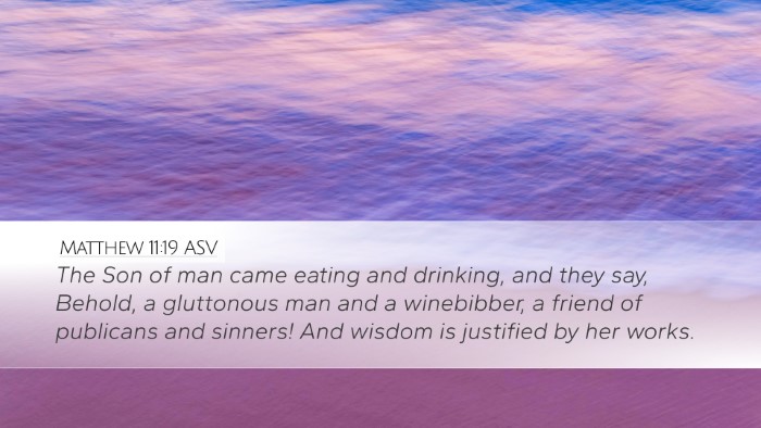 Matthew 11:19 ASV Bible Verse Image