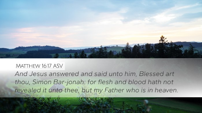 Matthew 16:17 ASV Bible Verse Image