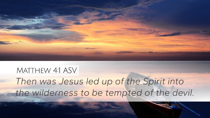 Matthew 4:1 ASV Bible Verse Image