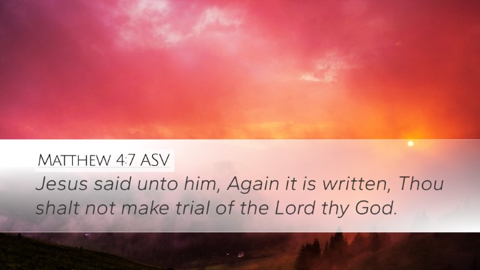 Matthew 4:7 ASV Bible Verse Image