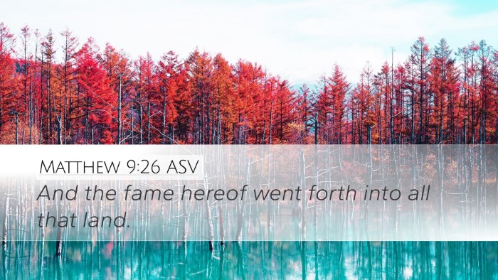 Matthew 9:26 ASV Bible Verse Image