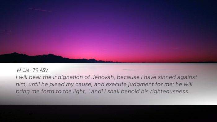 Micah 7:9 ASV Bible Verse Image