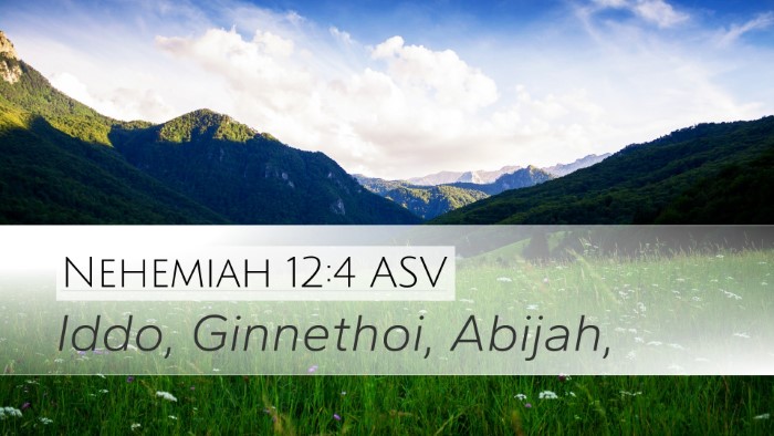 Nehemiah 12:4 ASV Bible Verse Image