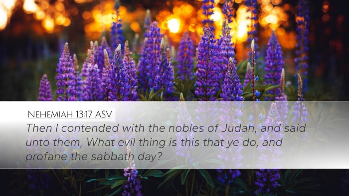 Nehemiah 13:17 ASV Bible Verse Image