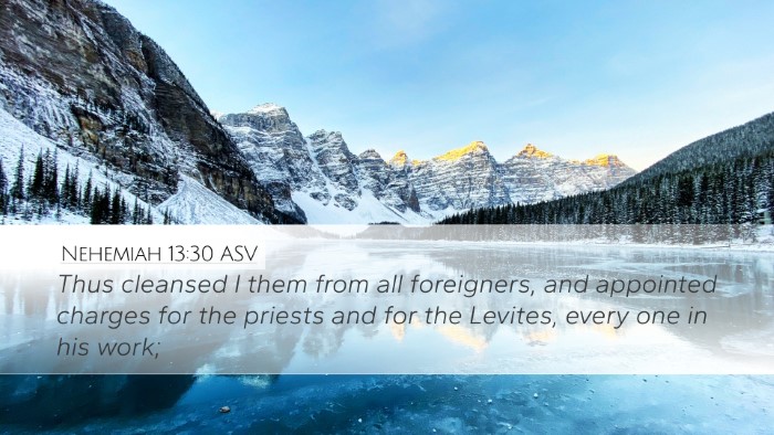 Nehemiah 13:30 ASV Bible Verse Image