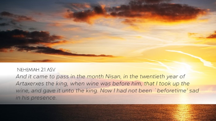 Nehemiah 2:1 ASV Bible Verse Image