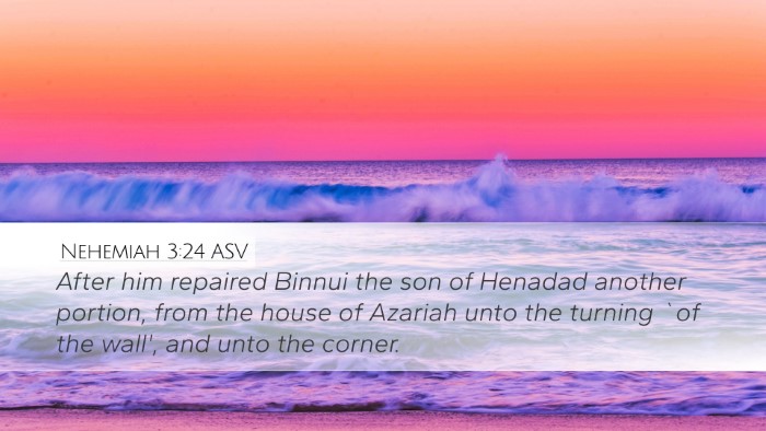 Nehemiah 3:24 ASV Bible Verse Image