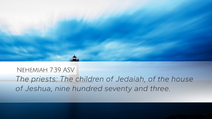 Nehemiah 7:39 ASV Bible Verse Image