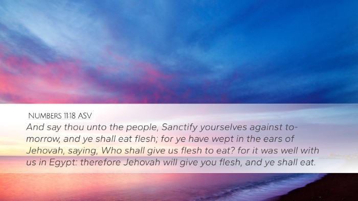 Numbers 11:18 ASV Bible Verse Image