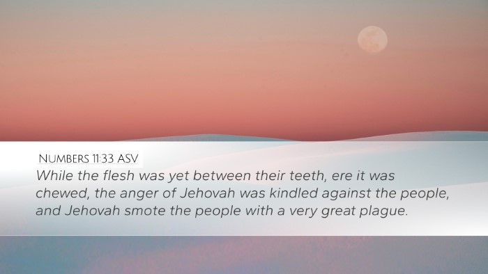 Numbers 11:33 ASV Bible Verse Image