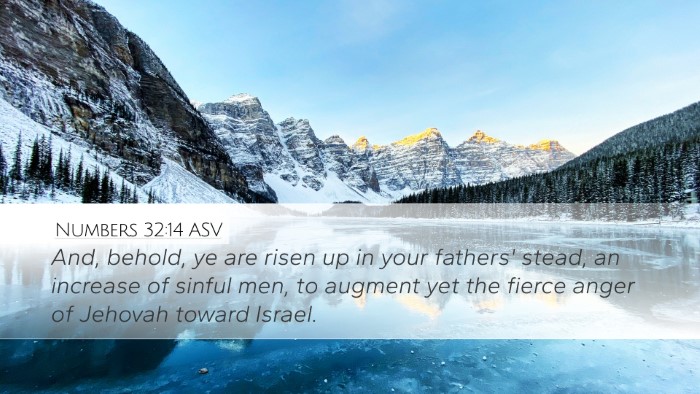 Numbers 32:14 ASV Bible Verse Image