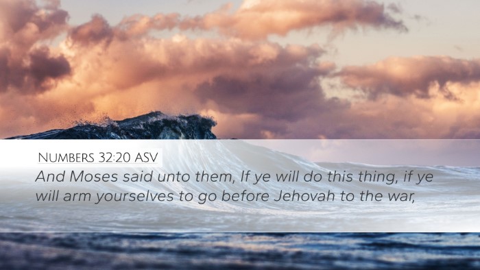 Numbers 32:20 ASV Bible Verse Image
