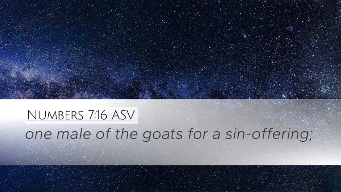 Numbers 7:16 ASV Bible Verse Image