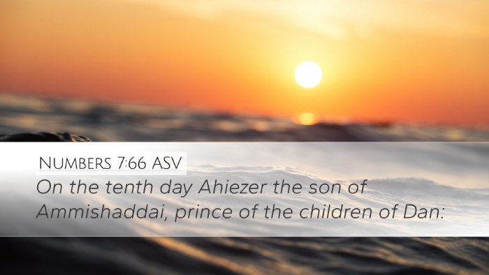 Numbers 7:66 ASV Bible Verse Image