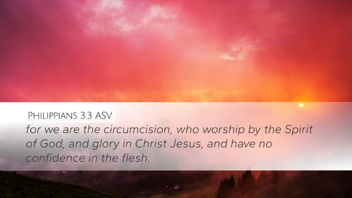 Philippians 3:3 ASV Bible Verse Image