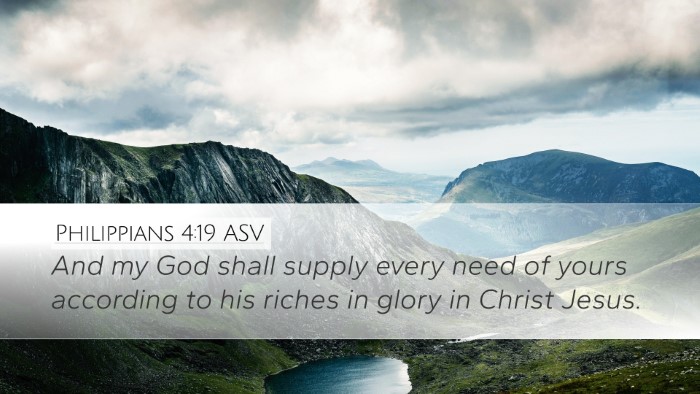 Philippians 4:19 ASV Bible Verse Image