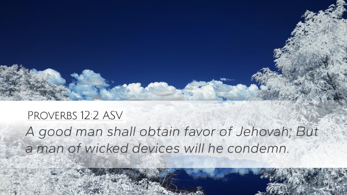 Proverbs 12:2 ASV Bible Verse Image
