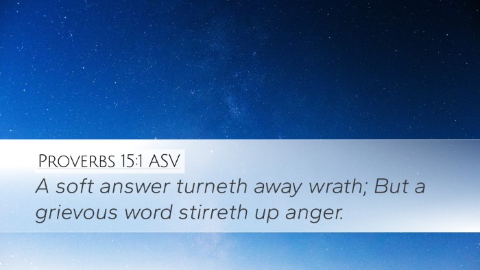 Proverbs 15:1 ASV Bible Verse Image