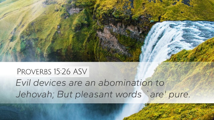 Proverbs 15:26 ASV Bible Verse Image