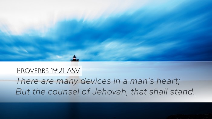 Proverbs 19:21 ASV Bible Verse Image