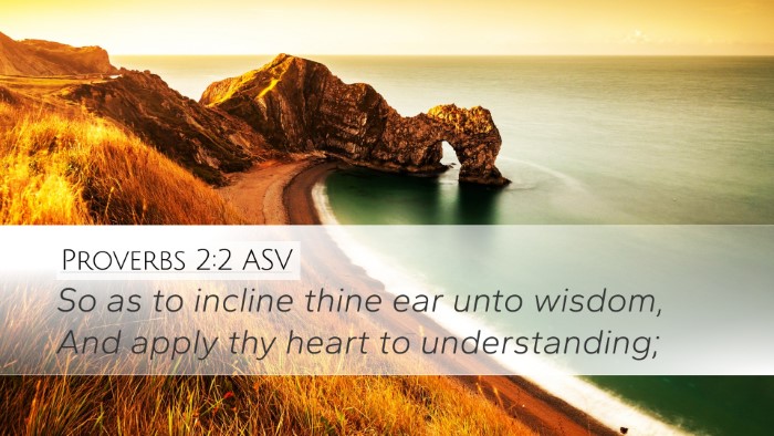 Proverbs 2:2 ASV Bible Verse Image