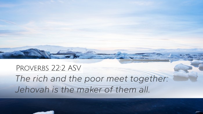 Proverbs 22:2 ASV Bible Verse Image