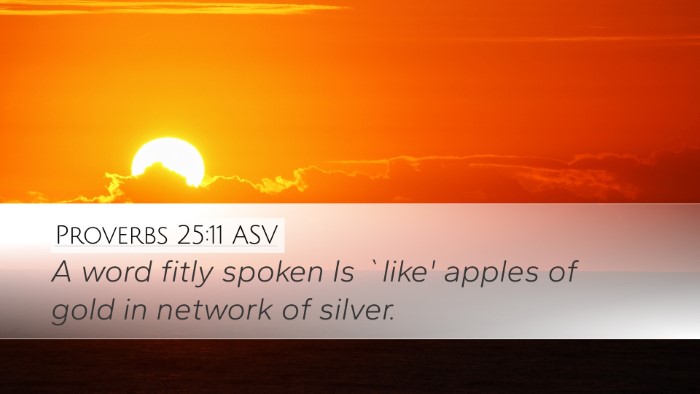 Proverbs 25:11 ASV Bible Verse Image