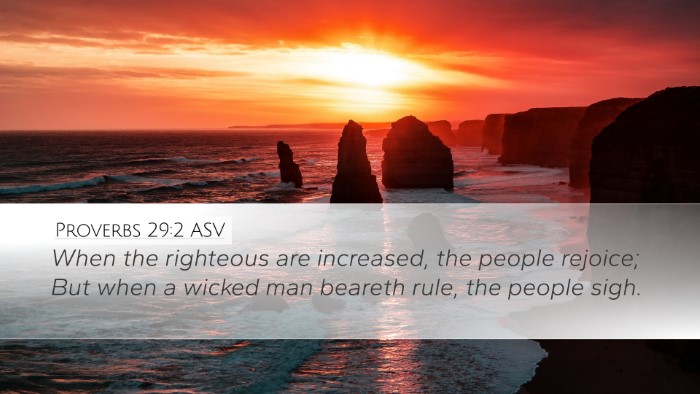 Proverbs 29:2 ASV Bible Verse Image
