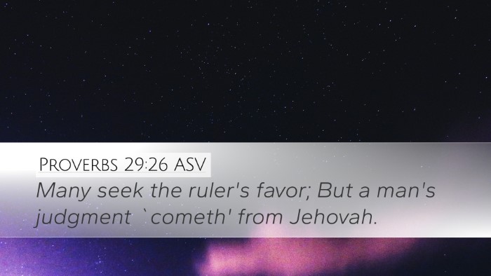 Proverbs 29:26 ASV Bible Verse Image