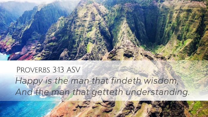 Proverbs 3:13 ASV Bible Verse Image