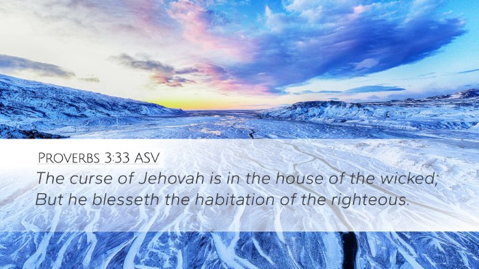 Proverbs 3:33 ASV Bible Verse Image