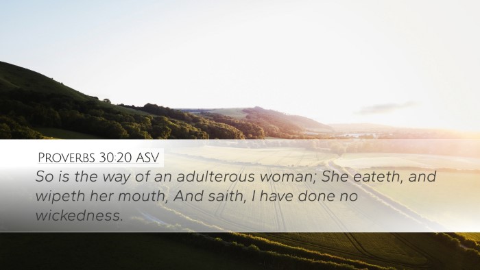 Proverbs 30:20 ASV Bible Verse Image