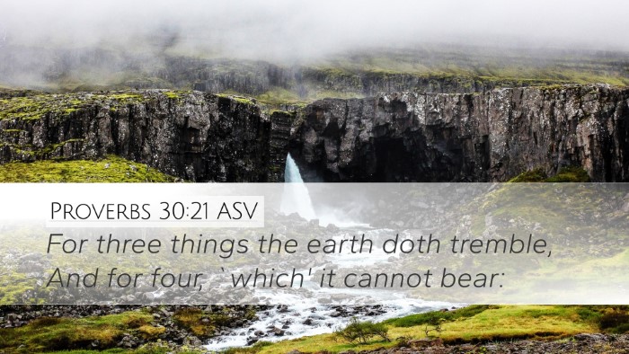 Proverbs 30:21 ASV Bible Verse Image