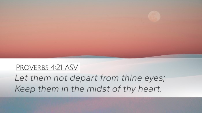 Proverbs 4:21 ASV Bible Verse Image