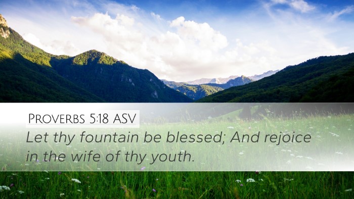 Proverbs 5:18 ASV Bible Verse Image