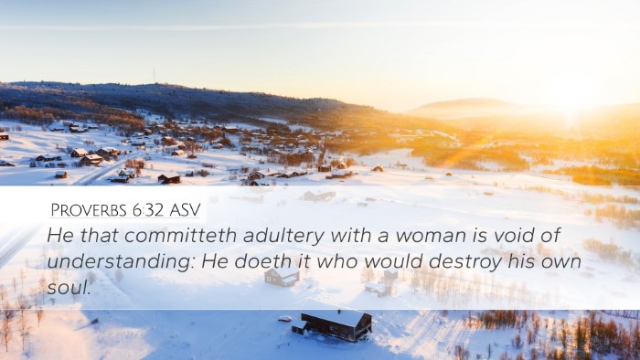 Proverbs 6:32 ASV Bible Verse Image