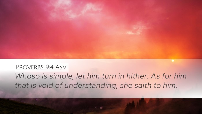 Proverbs 9:4 ASV Bible Verse Image