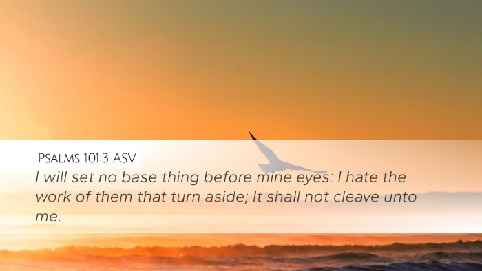 Psalms 101:3 ASV Bible Verse Image