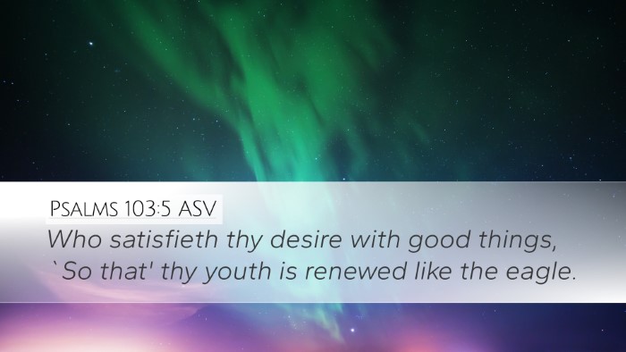 Psalms 103:5 ASV Bible Verse Image