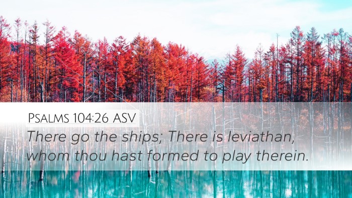 Psalms 104:26 ASV Bible Verse Image