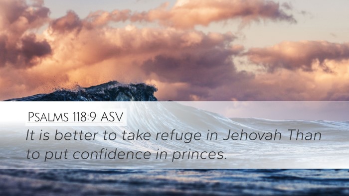Psalms 118:9 ASV Desktop Wallpaper - It is better to take refuge in Jehovah Than to - Desktop Bible Verse Wallpaper