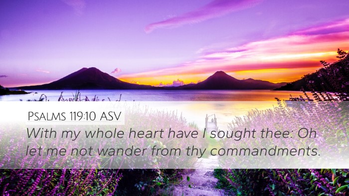 Psalms 119:10 ASV Bible Verse Image