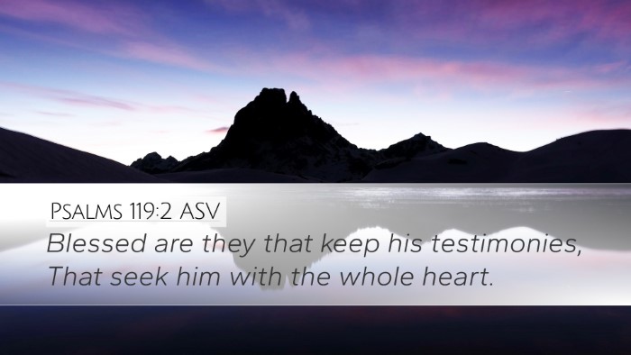 Psalms 119:2 ASV Bible Verse Image