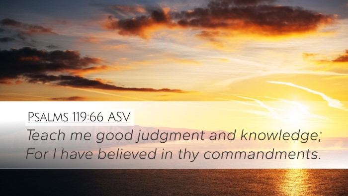 Psalms 119:66 ASV Bible Verse Image