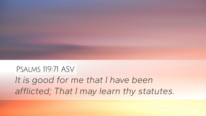 Psalms 119:71 ASV Bible Verse Image